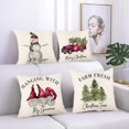thumbnail image 2 of HEVIRGO Pillowcase Soft Washable Lightweight Comfortable Durable Christmas Tree Throw Pillow Cover for Living Room, 2 of 10
