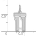 thumbnail image 3 of Sterling Silver/Rhodium-plated Satin Number 11 Charm QPS11, 3 of 3