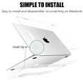 thumbnail image 5 of IC ICLOVER for MacBook Air 15 inch Case 2025 2024 2023 A3241 M4 A3114 M3 A2941 M2 Chip, Plastic Hard Snap on Shell Case & Keyboard Cover & Screen Protector for Macbook Air 15.3 inch Touch ID, Clear, 5 of 10
