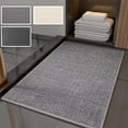 thumbnail image 1 of Felpudo antideslizante para interiores - Alfombra absorbente lavable a máquina - 60x40cm - Gris, gris oscuro, beige, 1 of 9