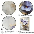 thumbnail image 3 of Designart "Meadow of Violets in Purple and Gold V" Violets Floater Framed Canvas Prints, 3 of 5