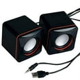 thumbnail image 1 of MesaSe Mini Portable Compact Stereo Small Square 3.5 MM Audio Jack Laptop Desktop Computer USB Speaker, 1 of 6
