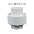 thumbnail image 3 of Riwesomey Conector de unión de tubería de PVC para pecera de Hotel, interfaz roscada de riego, conectores iguales rectos de agua, piezas de repuesto Herramientas y ferretería 32 mm Riwesomey TO010042-03, 3 of 6