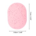 thumbnail image 3 of Unique Bargains 1 Pc Reusable Sponge Face Scrubber Thickening for Removing Makeup 4.33"x3.46" Pink, 3 of 6