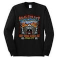thumbnail image 2 of Wild Bobby, Main Street of America Route 66 Bike Motorcycle Cars and Trucks Mens Long Sleeve Shirt, Black, Small, 2 of 3