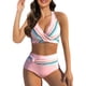 thumbnail image 1 of Gibobby Trajes de Baño para Mujer Nuevo Bikini de color Triangular europeo y americano, traje de baño de talla dividida para mujer(Rosa,XL), 1 of 5