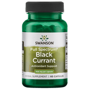 Swanson Full Spectrum Black Currant 400 mg 60 Capsules