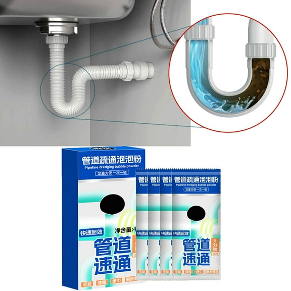 Drain Clog Remover Powerful Unclogging Sink Hair Cleaner for Kitchen, Shower Pipes and Drains