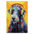 thumbnail image 2 of Scottish Deerhound Dog Headphone Wall Art Dog Decor Dog Painting Room Decor Animal Wall Art Animal Posters Dog - modern wall Decor - room wall decor, 2 of 5