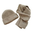thumbnail image 4 of Baby Winter Hat and Mitten Set Kids Winter Beanie Hat Scarf Gloves Set Knit Warm Toddler Winter Cap Gloves Neck Warmer for Boys Girls 1-8 Year, 4 of 4