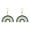 Style 1, variant on Rainbow Arch Earrings Stainless Steel Drop for Women Pride Style 8 Gold Tone Semi-Circle Dangles 6 Stripe Gay Pride Jewelry Drop Earrings for Pride Parade Love is Love Accessories for Her