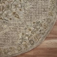 thumbnail image 5 of Elm & Oak Talia 4' Round Beige/Cream Medallion Wool Indoor Area Rug, 5 of 7