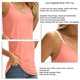 thumbnail image 4 of Camiseta sin mangas con tirantes finos para mujer, camiseta sin mangas de verano con tirantes finos de encaje para mujer Camiseta sin mangas con cuello en V para mujer, 4 of 5