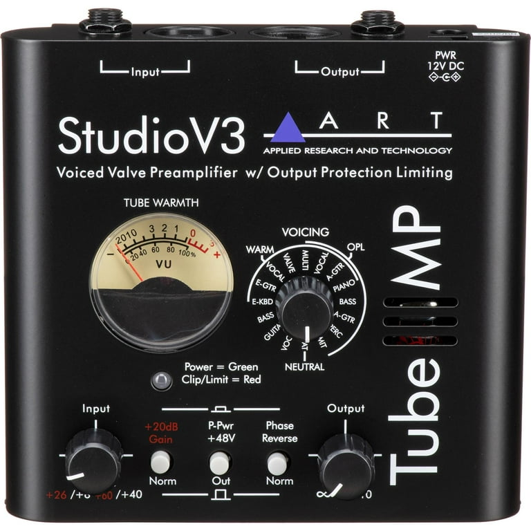 ギター ART Studio V3 Tube MP ART Tube MP Studio V3 Microphone Tube Preamplifier - Walmart.com