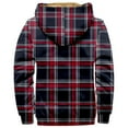 thumbnail image 3 of LISTHA Fleece Hoodies For Men Plaid Fashion Coat Zip Up Casual Jacket Long Sleeve Comfort Outwear Hooded Sweatshirts With Pocket Dark Blue 3XL, 3 of 3