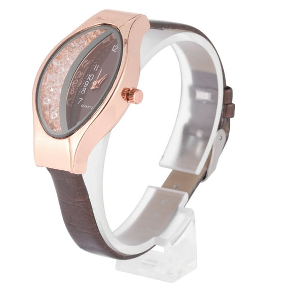 Masteelf Women Watches Quartz Watches Chic Watch Miss 22*2.6*0.8cm Brown