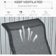 thumbnail image 5 of Patio Glider, Gray - 41.82 In. Tall, Breathable Mesh, Backyard Rocking Chair Ergonomic, Water , Glider, 5 of 6