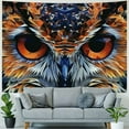 thumbnail image 4 of BCIIG Owl Polygonal Style Tapestry Wall Hanging Art for Home Decor | Graphic Tapestries for Living Room Bedroom Apartment | Farmhouse Dorm Wall Art Tapestry 40x30inch, 4 of 6