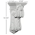 thumbnail image 2 of Ekena Millwork 4 5/8"W x 5 1/4"D x 10 3/4"H Scroll Leaf Corbel, 2 of 5