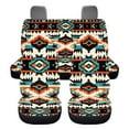 thumbnail image 7 of Pzuqiu Aztec Pattern Car Seat Covers Set Breathable Automotive Interior Accessories Easy to Install Full Surround Front Back Auto Seat Cover Universal Cars Interior Covers for Sedans Trucks, 7 of 7