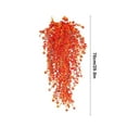 thumbnail image 3 of Orange Autumn Vine Garland - Plastic Hanging Foliage Swag Thanksgiving Fireplace Mantle Decor Halloween Party Backdrop Drape(Orange), 3 of 6