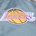 thumbnail image 3 of Men's Mitchell & Ness  Blue/Silver Los Angeles Lakers Thunderstorm Lightweight Satin Full-Snap Jacket, 3 of 7