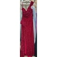 thumbnail image 4 of Royal Queen RQ8003 Juniors Womens Stretch Sequin Velvet Sweep Train Long Prom Dress, 4 of 7