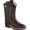 Brown / Dark Brown, variant on Old West Youth's Broad Square Toe Boots