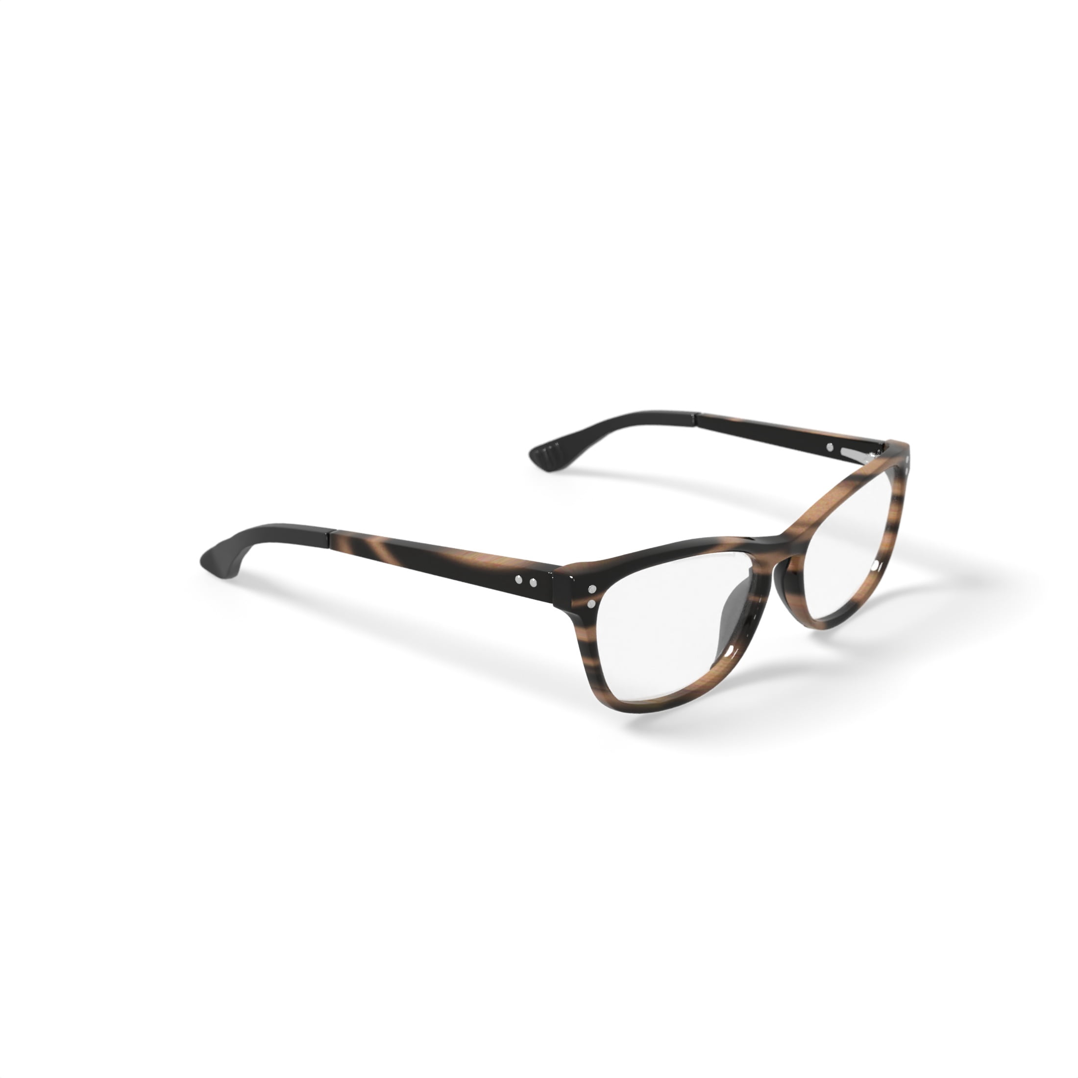 Jonas Paul Youth Lincoln/Lauren Square Prescription Eyeglasses with Case, Brown Tortoise
