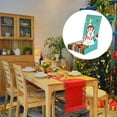 thumbnail image 4 of Cubiertas de silla de poliéster, decoraciones navideñas, cubiertas de resbalón impresas, funda de asiento elástico, decoración de cocina, lavable estilo 1 Soledad fundas de comedor, 4 of 10