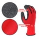 thumbnail image 4 of Guantes de trabajo de seguridad Evridwear, caucho de látex arrugado, 12 pares, 4 of 9