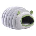thumbnail image 1 of mmirethe Small Animals Bed With Removable Pad Pet Cozy And Warm For Small Spaces Chinchilla House Rabbit Bed Grey, 1 of 6
