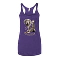 thumbnail image 2 of If It's Not a Weimaraner It's Just a Dog Gift | Womens Dog Lover Premium Tri-Blend Racerback Tank Top, Purple Rush, X-Large, 2 of 3