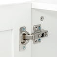thumbnail image 4 of 31 Inch Wide White Wall Mount Cabinets, Stackable, Kitchen Storage Cabinets with Adjustable Shelves, Floating Storage Cabinets for Laundry, Bathroom, Garage, 4 of 9