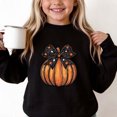 thumbnail image 5 of Sweatshirt Toddler Dqueduo Children's Halloween Prints Casual Loose Fleece Lined Long Sleeve Round Neck Hoodie Sweatshirt For Kids, 5 of 8