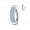 Steel color + blue, variant on Stylish and simple three-row rhinestone buckle belly button ring