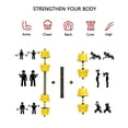 thumbnail image 2 of Tuekys 2 in 1 44LBS Adjustable Dumbbell Set, Free Weight Set Used as Dumbbell and Barbell for Home Gym Fitness Workout Equipment, 2 of 7