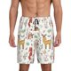 thumbnail image 1 of Fotbe Cute Little Animals Pantalones Cortos de Pijama para Hombre, Ropa de Dormir, Pantalones de Pijama Cortos para Hombre-X-Large, 1 of 6