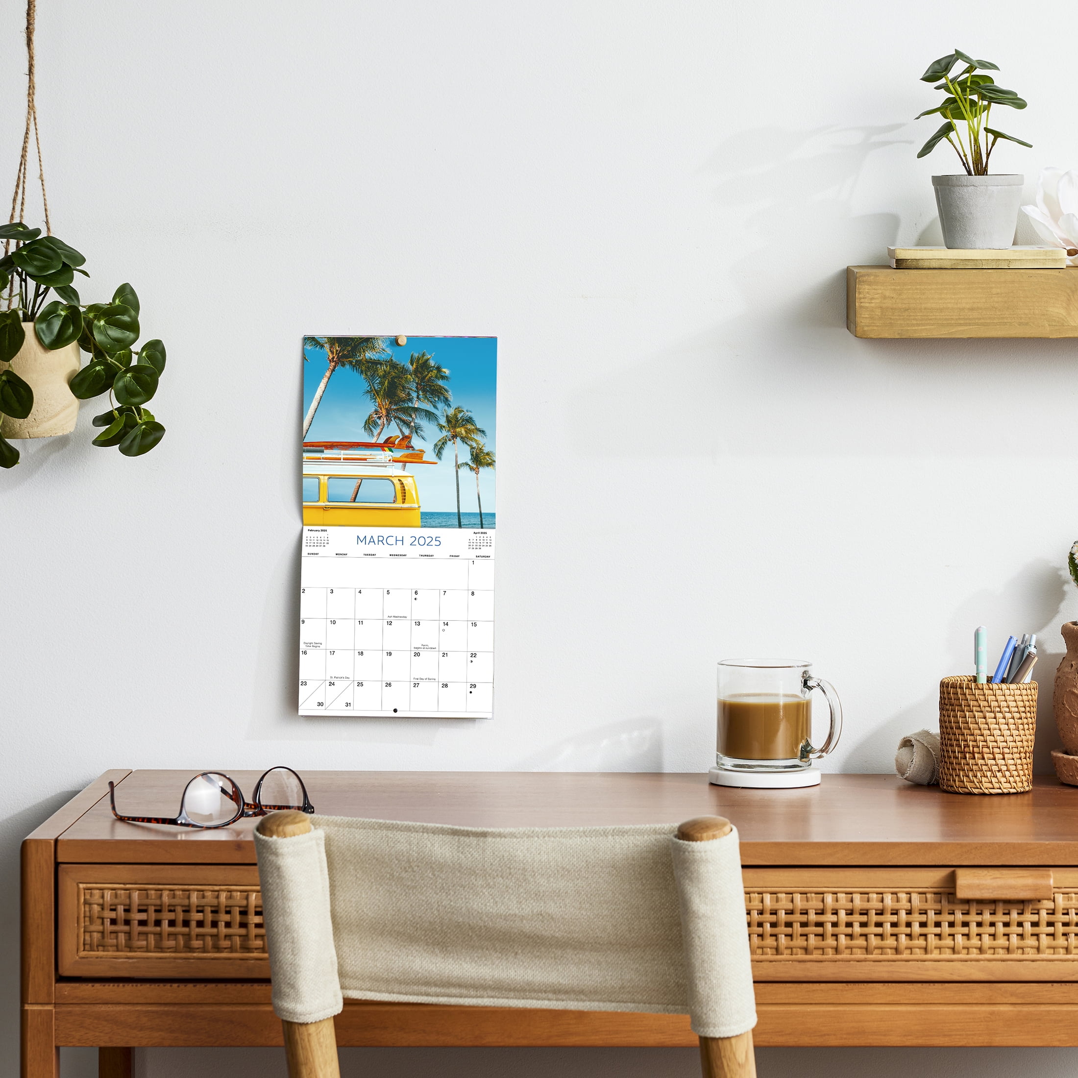 2025 Mini Wall Calendar - Beaches Mini- 7"x7" by Dayspring