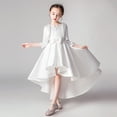 thumbnail image 1 of Conjunto de princesa de dos piezas de manga larga, vestido infantil largo irregular, 1 of 4