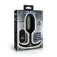 thumbnail image 2 of Heavy Hitters Vibrating Weighted Rechargeable Silicone Anal Plug with Remote Control, Large, Black, 2 of 5