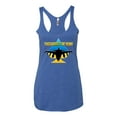 thumbnail image 2 of The Ghost Of Kyiv Tri-Blend Racerback Tank Top, Vintage Royal, Medium, 2 of 4