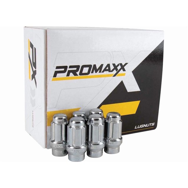 LUGNUT CLOSED END CHROME SPLINE ET 12 X 1.5 1.38 IN 6 LUG (24PCS) (Includes