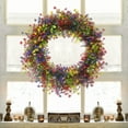 thumbnail image 7 of Unique Bargains Boxwood Wreaths for Front Door Fall Decorations Farmhouse Wreaths Colorful, 7 of 7