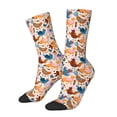thumbnail image 2 of Uemuo Cute Chickens Pattern Women's Crew Socks, Soft Durable Breathable Moisture-Wicking with Odor Control Cotton socks, 2 of 9