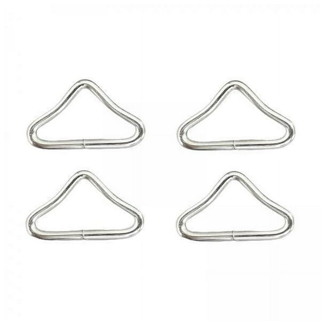 5x4x Anillos en V Hebillas de Anillo Triangular Hebillas de Red de Trampolín de Metal Hebillas de Resorte para Niños Trampolín Niños Trampolín Suminis 5 piezas