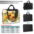 thumbnail image 2 of ZICANCN Laptop Case 13 inch, Sunflower Floral Abstract Botanical Work Shoulder Messenger Business Bag for Women and Men, 2 of 9
