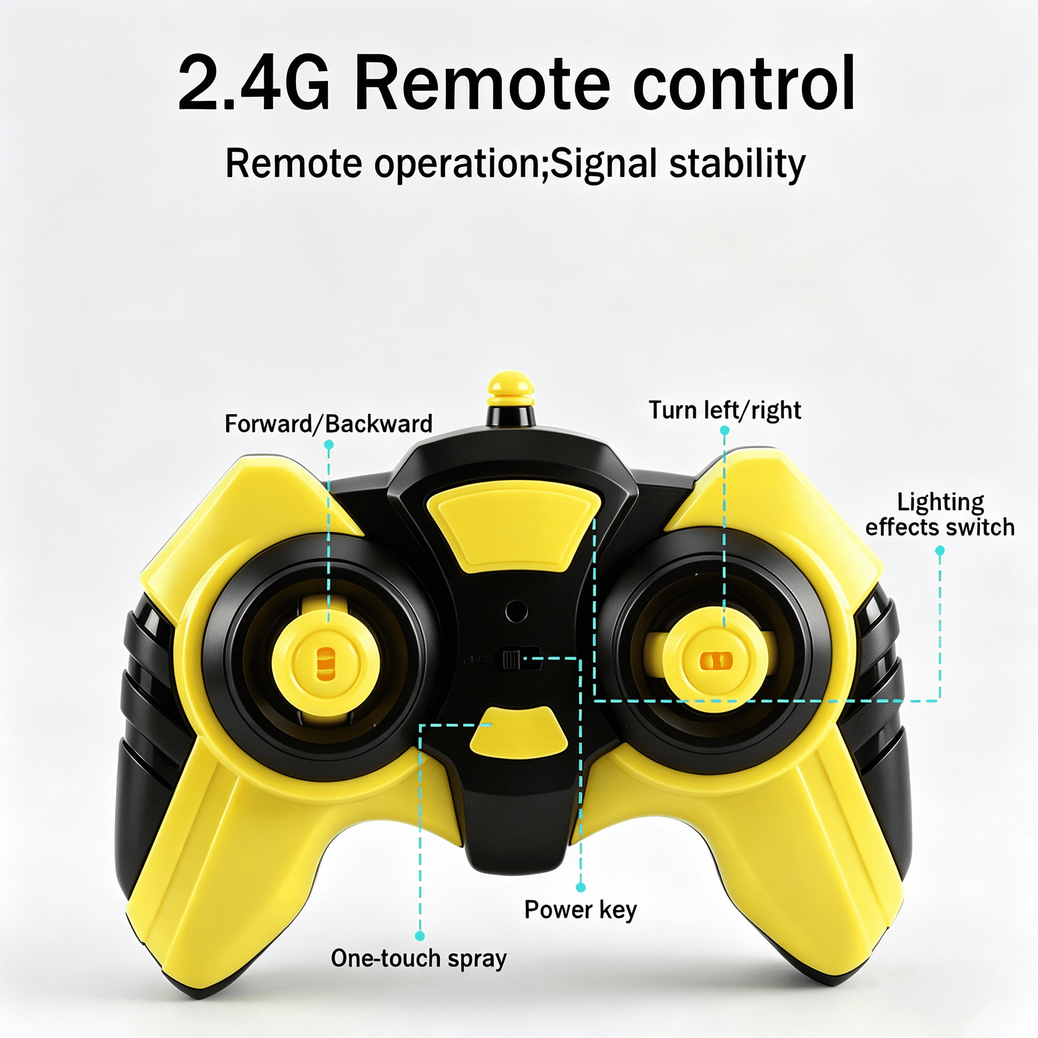 HNH 1:16 Big Monster Trucks Remote Control Car, 4WD RC Car for Kids, High-speed RC Vehicle with Two Battery