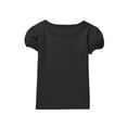 thumbnail image 5 of Lutiedan Girls Cotton T-Shirts Crewneck Short Sleeve Tops Soft Ligheweight Summer Casual Puff Sleeve Tunic Tees 1-15 Years, 5 of 9