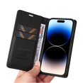 thumbnail image 5 of Funda para iPhone 15 Pro Estuche de Cuero PU Tipo Cartera con Ranuras para Tarjetas y Cierre Magnético, 5 of 5